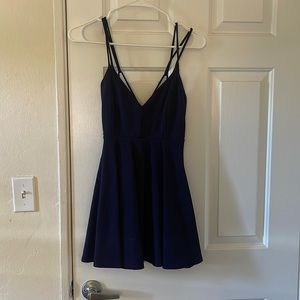 navy blue dress that i wore once to a wedding!